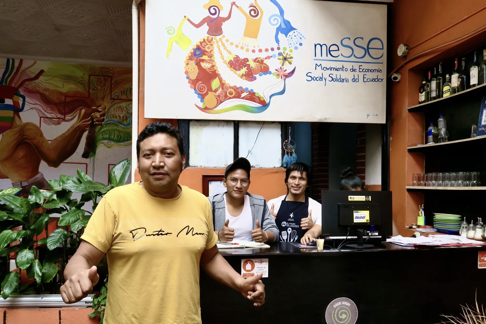 O Movimento Equatoriano para a Economia Social e Solidária (meSSe) apoia Kurikancha e projetos semelhantes em todo o Equador para a prática de novos modelos econômicos de base.